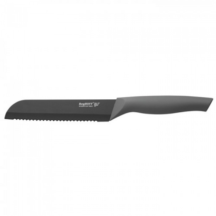 Нож для хлеба с покрытием Berghoff Eclipse, в чехле, 15 см (1301091)